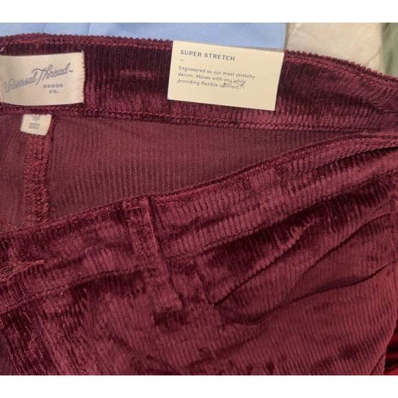 Universal Thread Women's Size 16R High-Rise Corduroy Ankle Bootcut Corduroy Pink - Picture 16 of 16